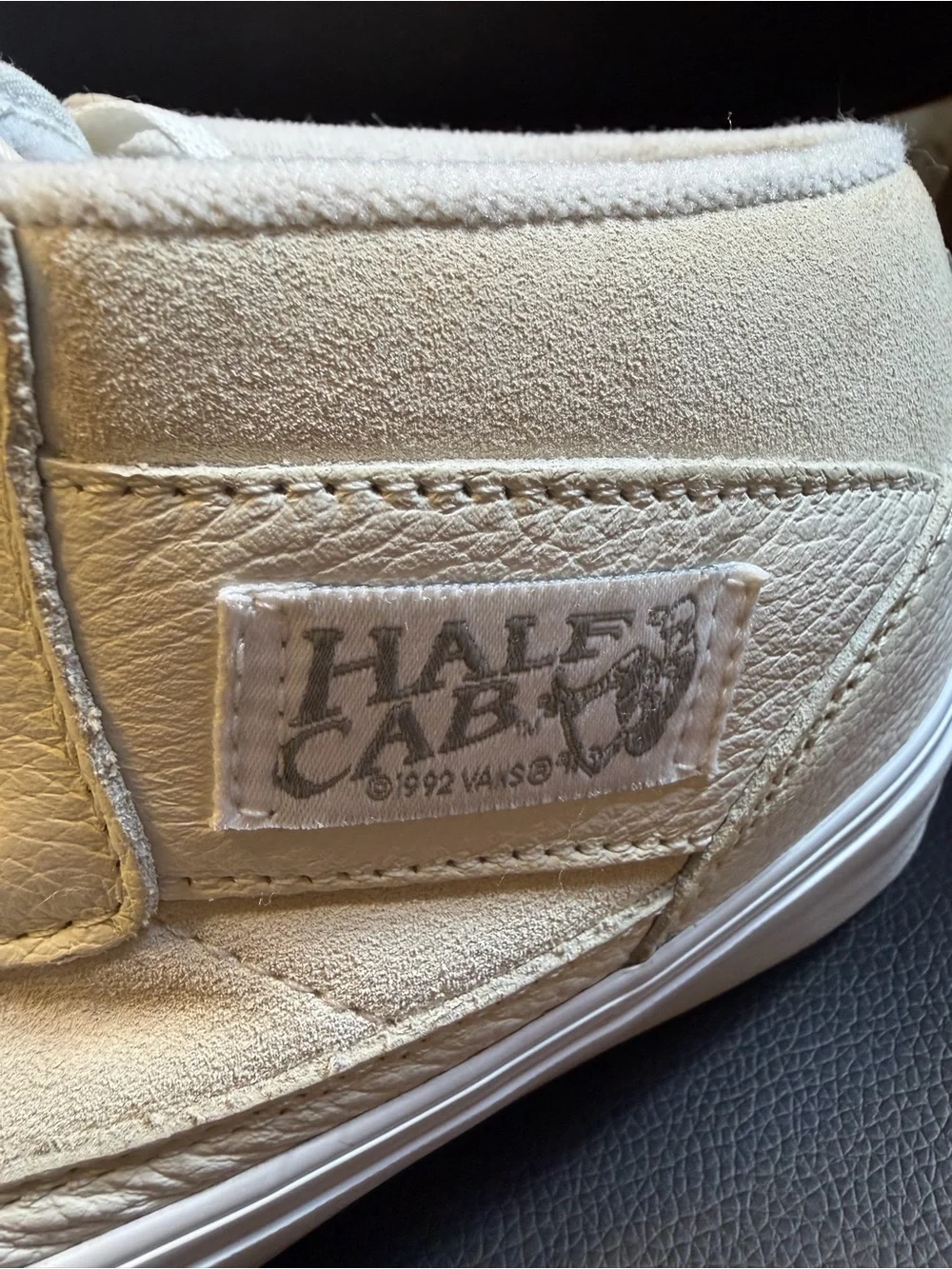 Vans Skate Half Cab 'Daz - White' mid-top skateboarding sneakers